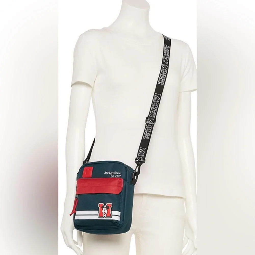 Disney Mickey Mouse Blue & Red Crossbody Bag- NWT